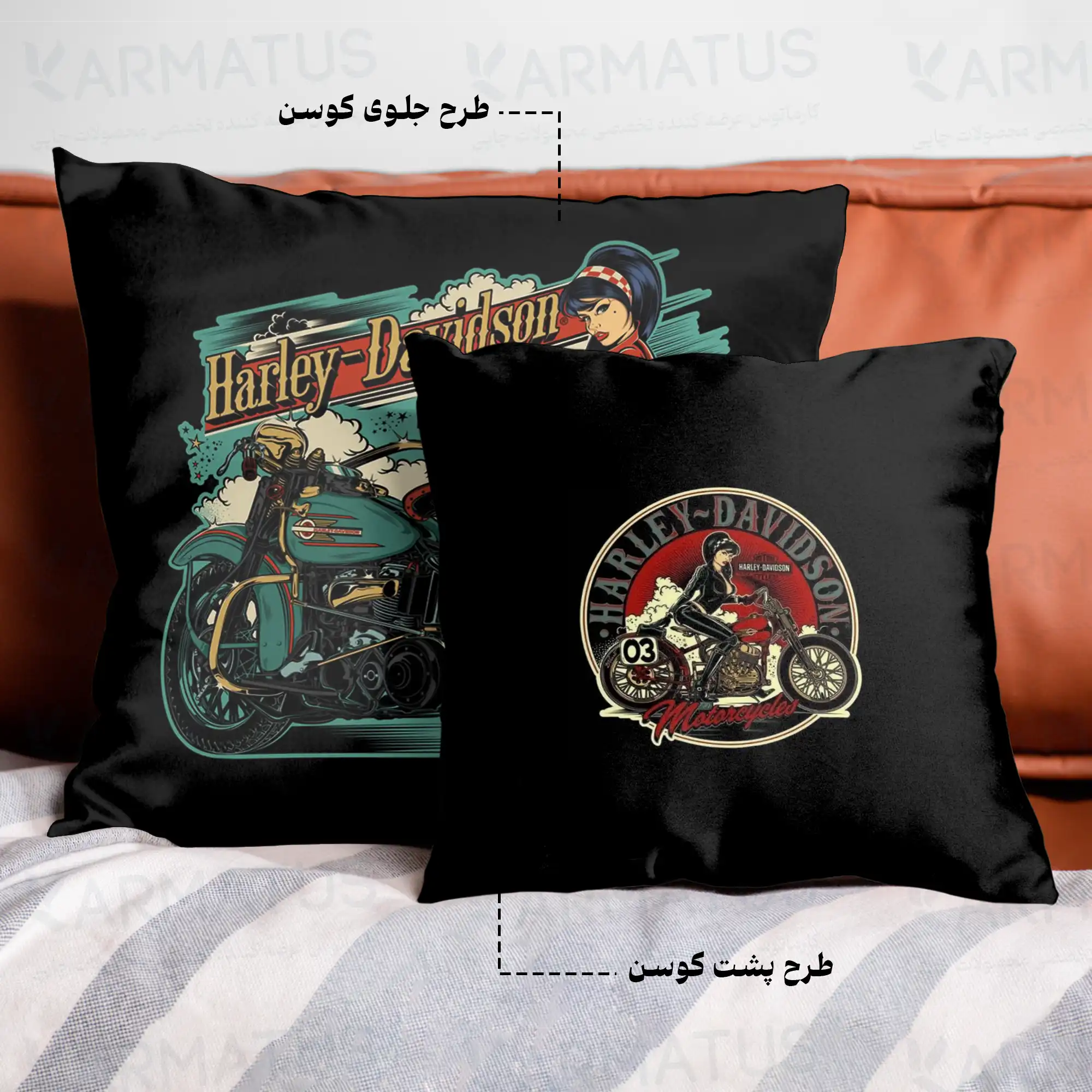 کوسن طرح هارلی دیویدسون Harley Davidson کد 5 290,000 تومان &Ndash; کارماتوس خرید و قیمت کوسن طرح کوسن طرح هارلی دیویدسون Harley Davidson - کارماتوس