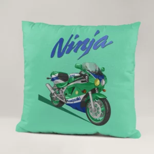 خرید خرید و قیمت کوسن طرح کوسن طرح کاوازاکی  Kawasaki  - کارماتوس (دکوراسیون, کوسن, کوسن موتورسیکلت) از کرماتوس