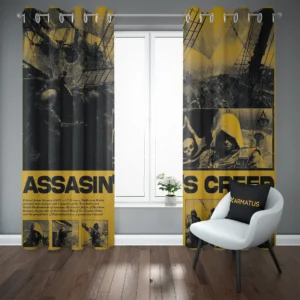 خرید و قیمت پرده پانچ طرح اساسین کرید Assassins Creed - کارماتوس