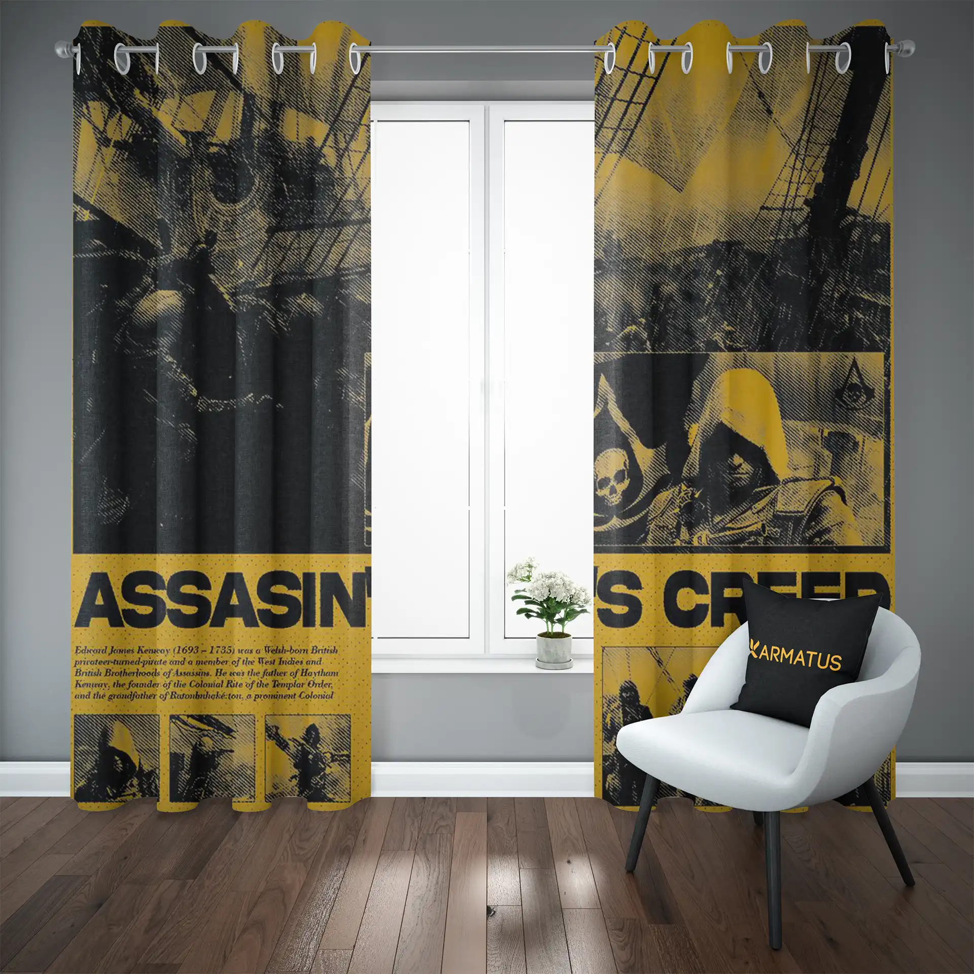 پرده پانچ گیم اساسین کرید | کالکشن Game - مدل Ac-001 3,499,000 تومان &Ndash; کارماتوس خرید و قیمت پرده پانچ طرح اساسین کرید Assassins Creed - کارماتوس