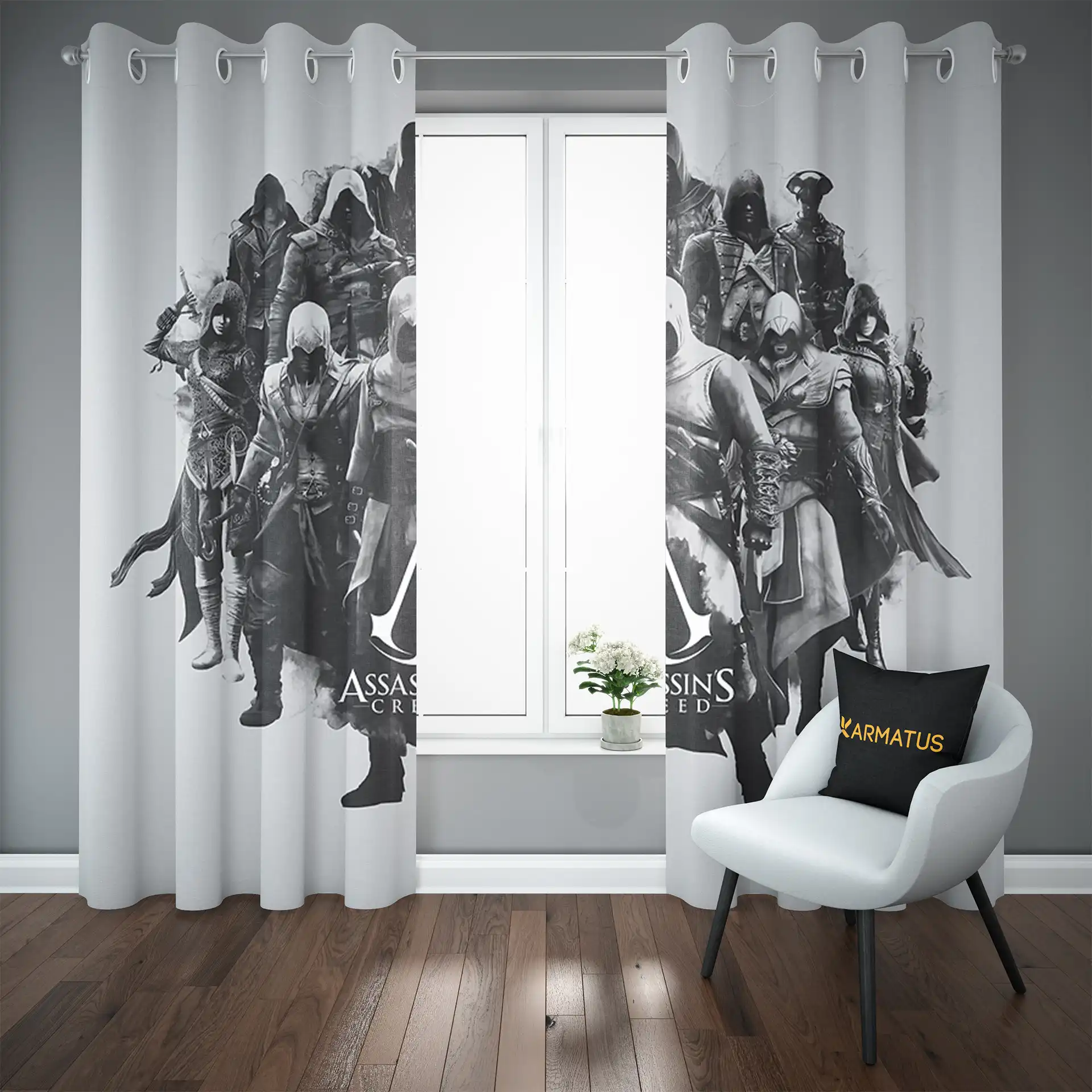 پرده پانچ گیم اساسین کرید | کالکشن Game - مدل Ac-007 3,499,000 تومان &Ndash; کارماتوس خرید و قیمت پرده پانچ طرح اساسین کرید Assassins Creed - کارماتوس