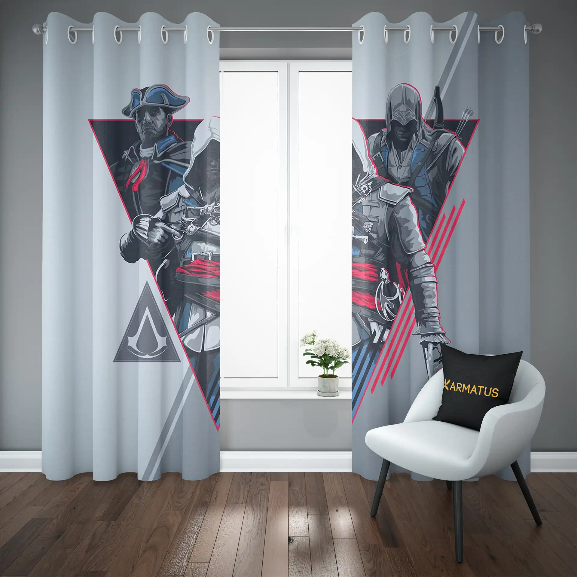 پرده پانچ گیم اساسین کرید | کالکشن Game - مدل Ac-009 3,499,000 تومان &Ndash; کارماتوس خرید و قیمت پرده پانچ طرح اساسین کرید Assassins Creed - کارماتوس