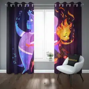 پرده پانچ طرح المنتال Elemental