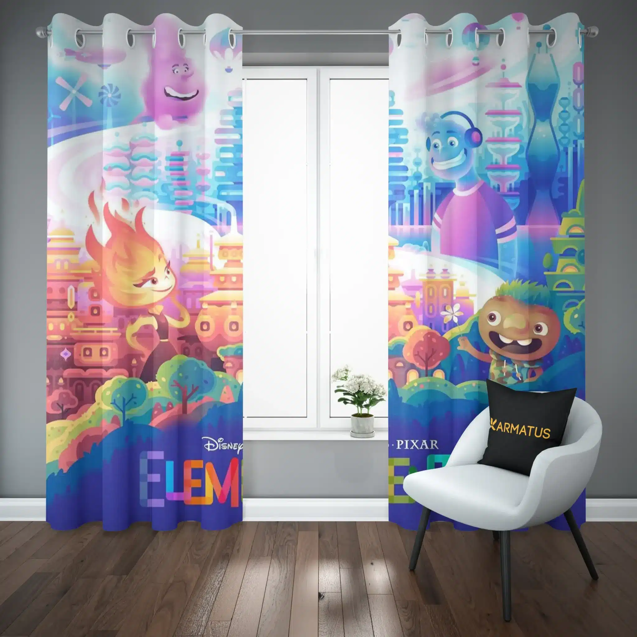 پرده پانچ طرح المنتال Elemental کد 6 3,499,000 تومان &Ndash; کارماتوس پرده پانچ طرح المنتال Elemental