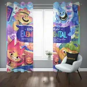 پرده پانچ طرح المنتال Elemental