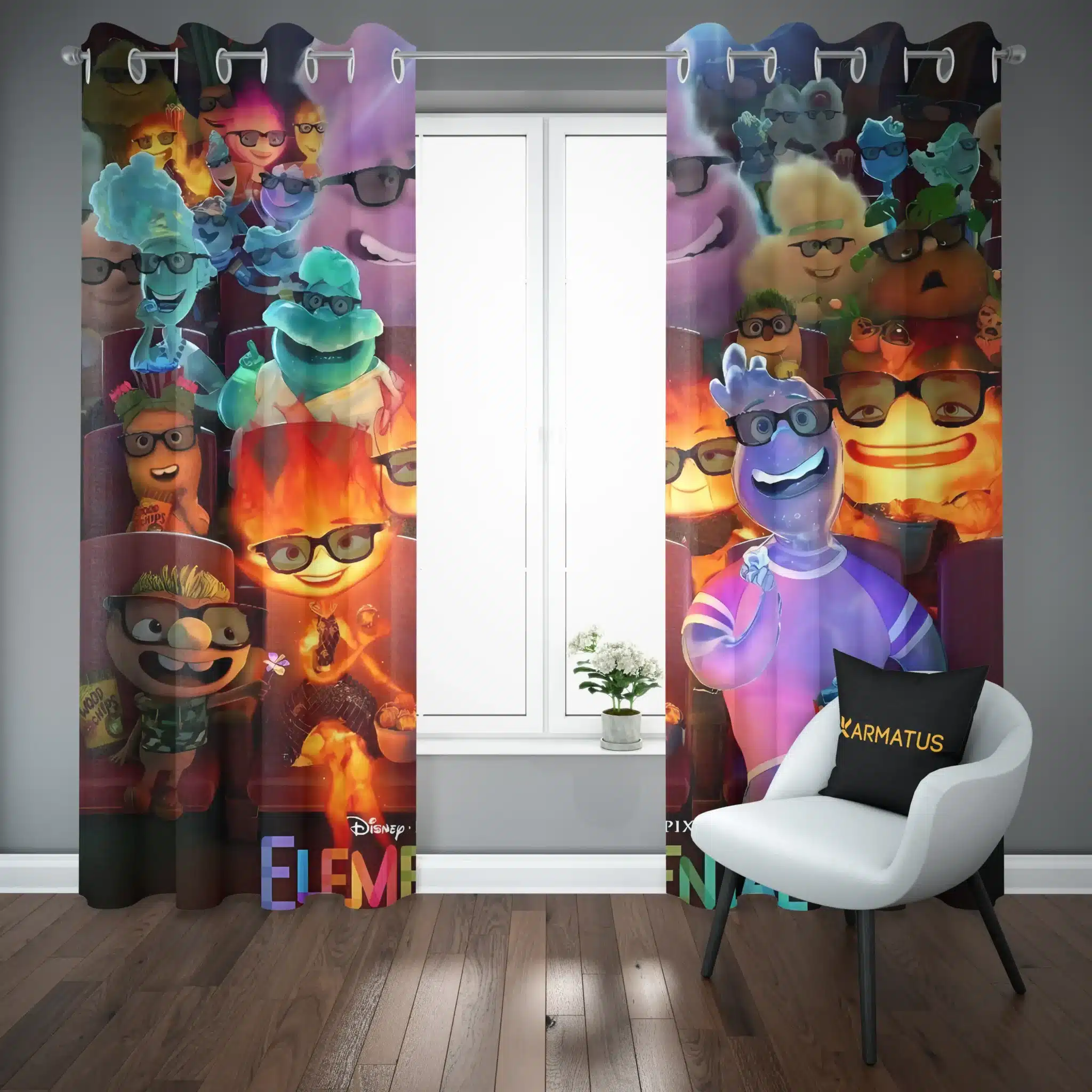 پرده پانچ طرح المنتال Elemental کد 8 3,499,000 تومان &Ndash; کارماتوس پرده پانچ طرح المنتال Elemental