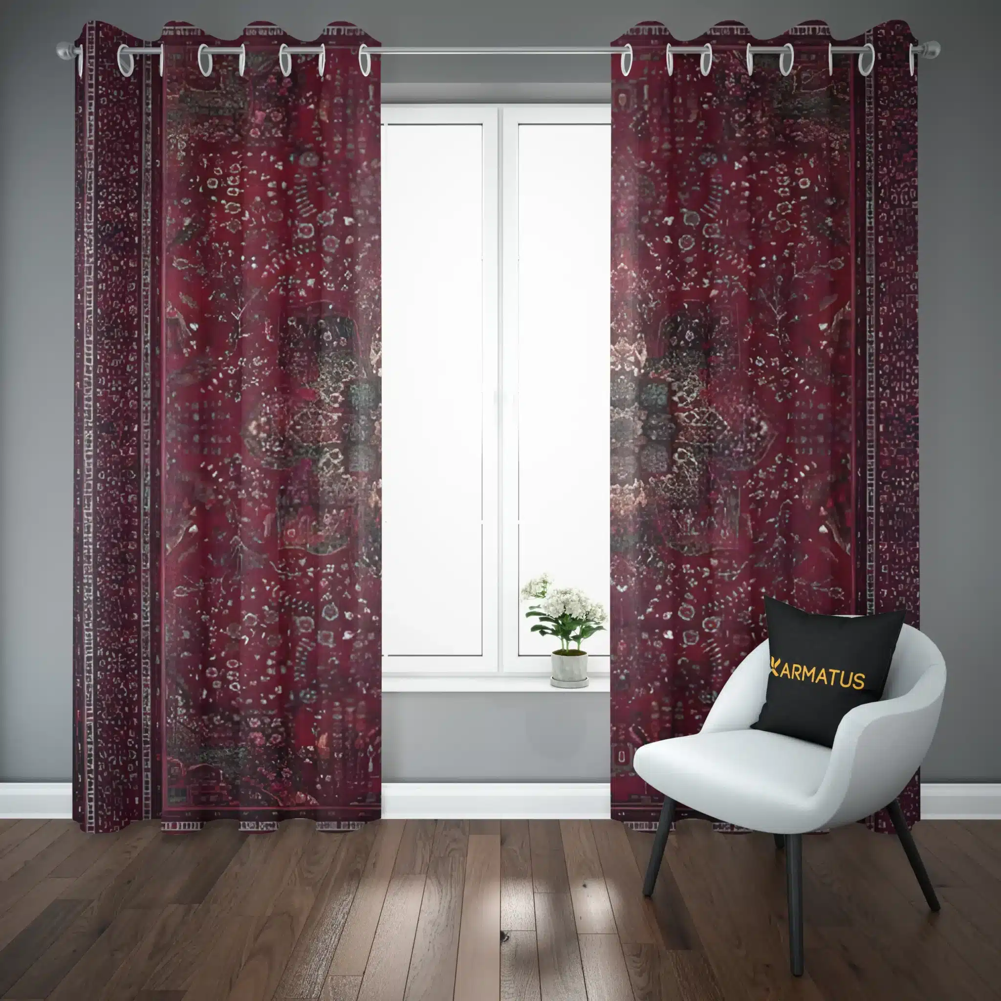 پرده پانچ طرح فرش ایرانی Iranian Carpet کد 1 3,499,000 تومان &Ndash; کارماتوس پرده پانچ طرح فرش ایرانی Iranian Carpet