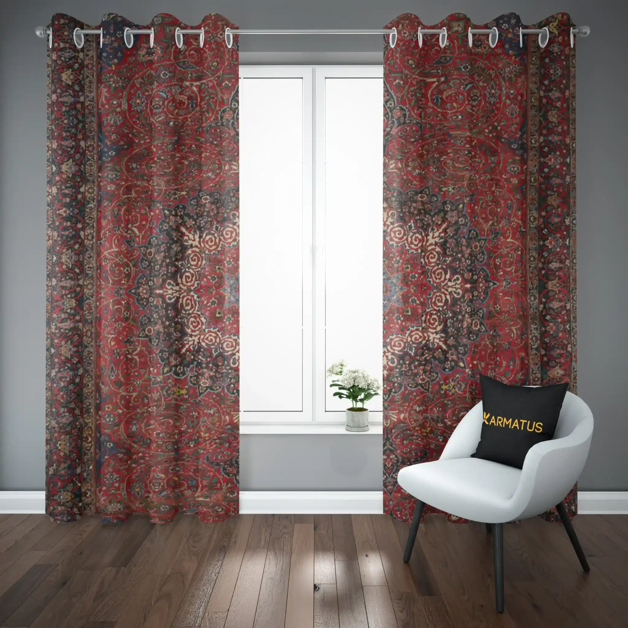 پرده پانچ طرح فرش ایرانی Iranian Carpet کد 6 3,499,000 تومان &Ndash; کارماتوس پرده پانچ طرح فرش ایرانی Iranian Carpet