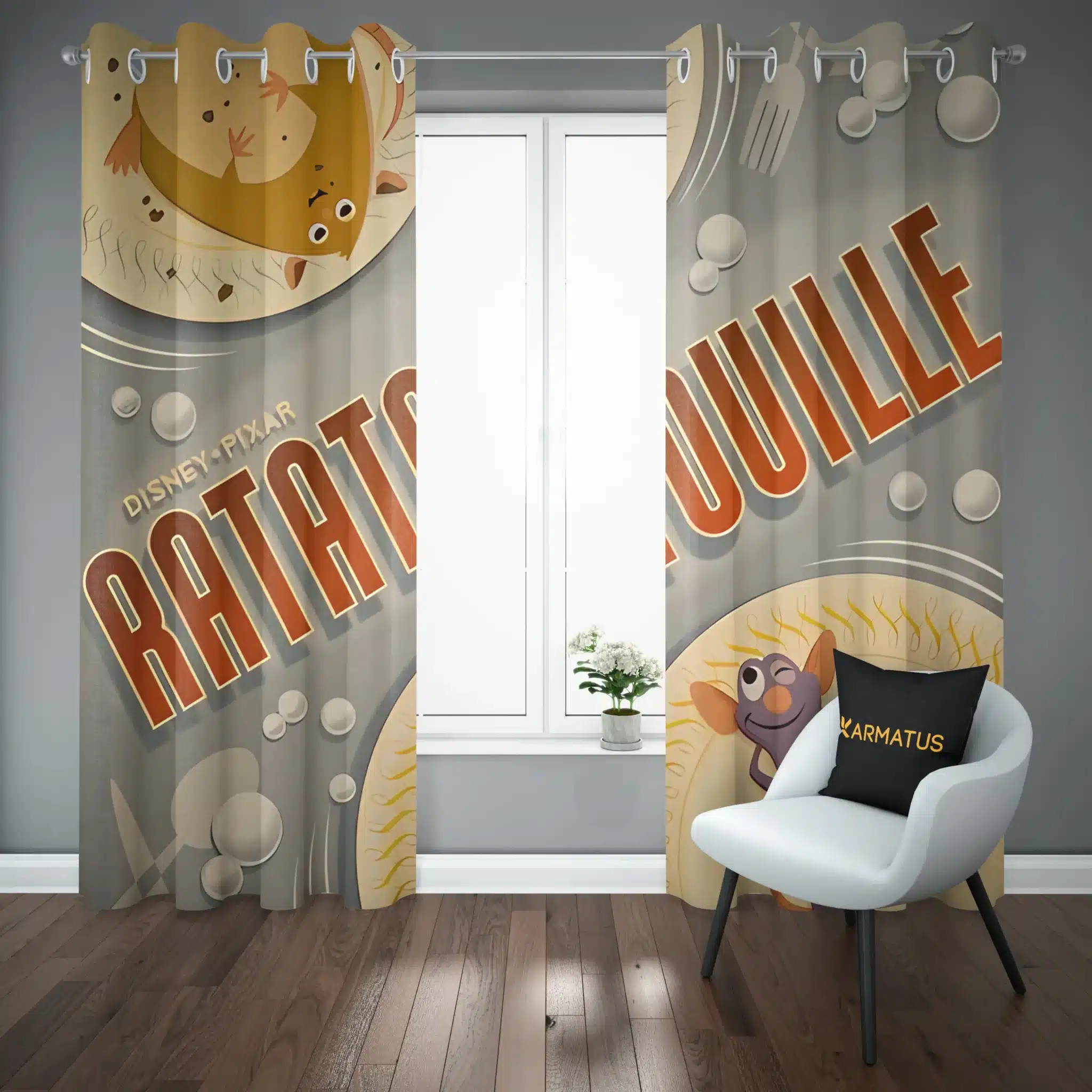 پرده پانچ طرح موش سراشپز Ratatouille کد 6 3,499,000 تومان &Ndash; کارماتوس پرده پانچ طرح موش سراشپز Ratatouille