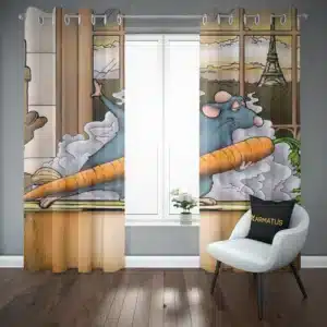 پرده پانچ طرح موش سراشپز Ratatouille