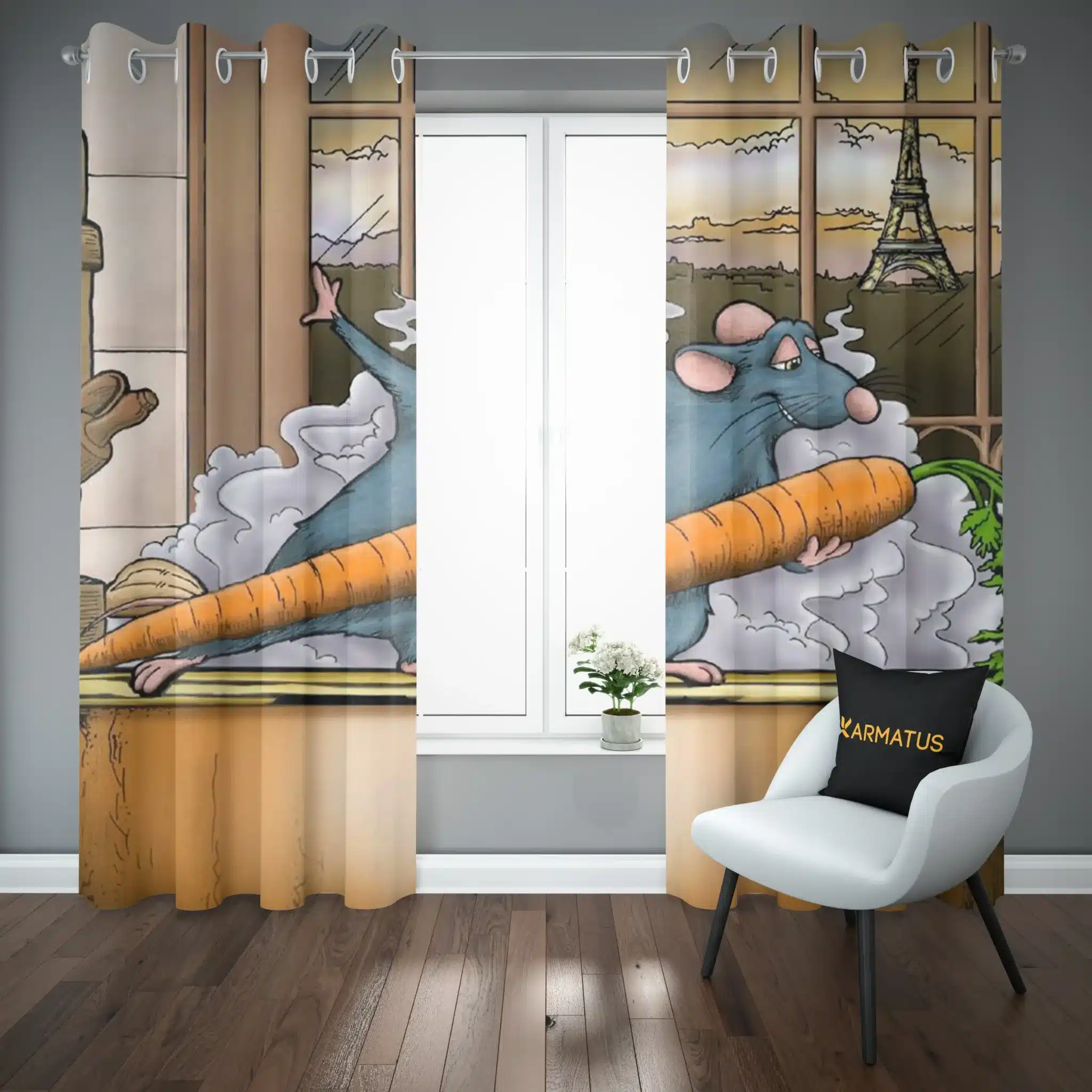 پرده پانچ طرح موش سراشپز Ratatouille کد 7 3,499,000 تومان &Ndash; کارماتوس پرده پانچ طرح موش سراشپز Ratatouille