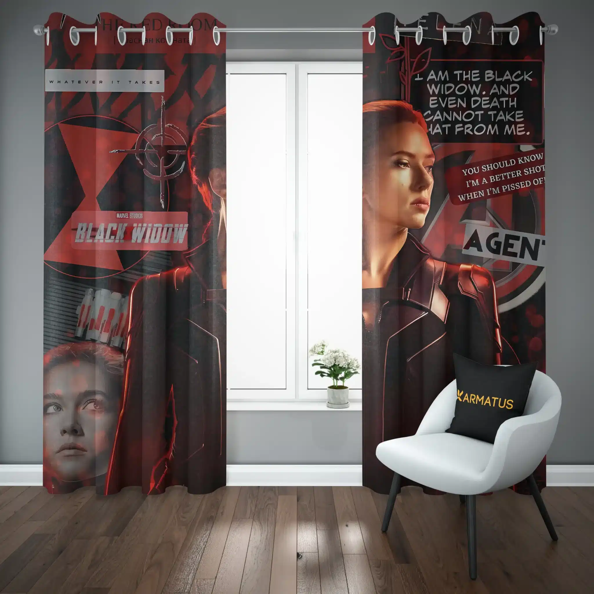 پرده پانچ طرح بیوه سیاه Black Widow کد 4 3,499,000 تومان &Ndash; کارماتوس پرده پانچ طرح بیوه سیاه Black Widow