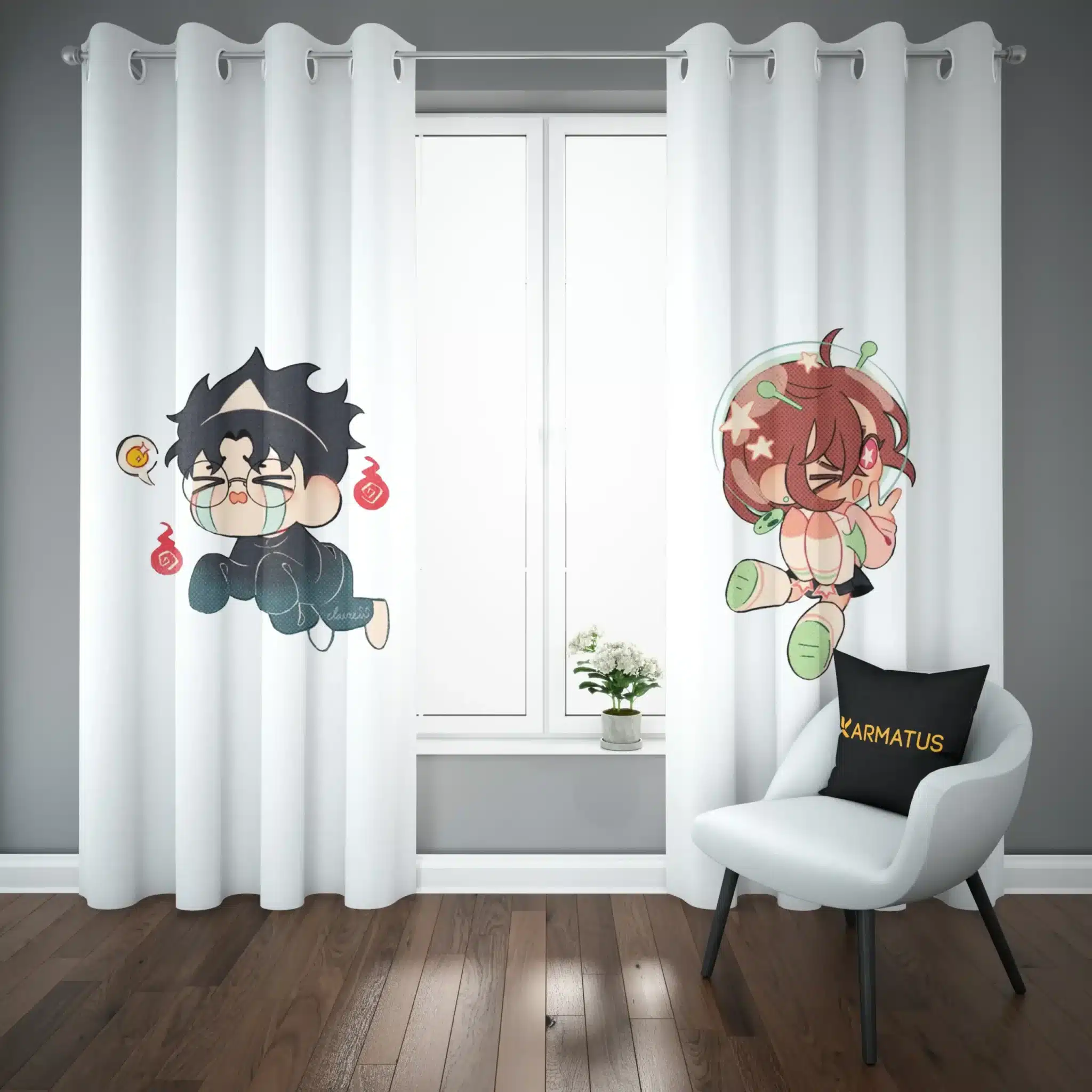 پرده پانچ طرح داندادان Dandadan