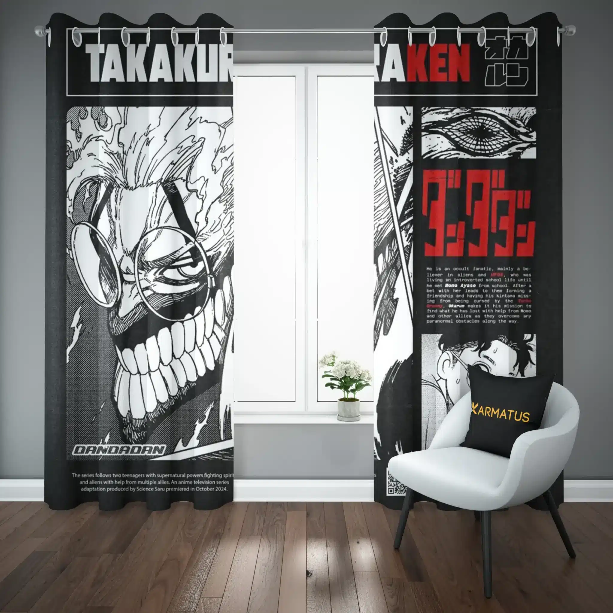 پرده پانچ طرح داندادان Dandadan