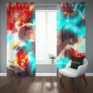 پرده پانچ طرح فایر فورس Fire Force