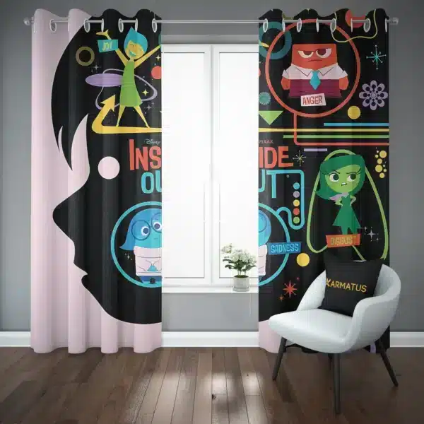 پرده پانچ طرح درون و بیرون Inside Out 2