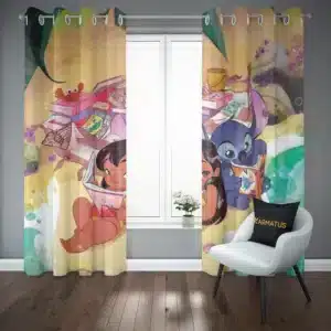 پرده پانچ طرح لیلو و استیچ Lilo &Amp; Stitch