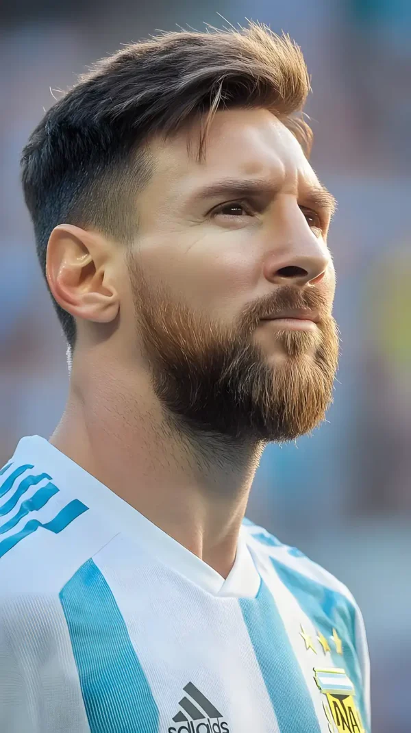 پس زمینه مسی Hd با پیراهن تیم ملی آرژانتین