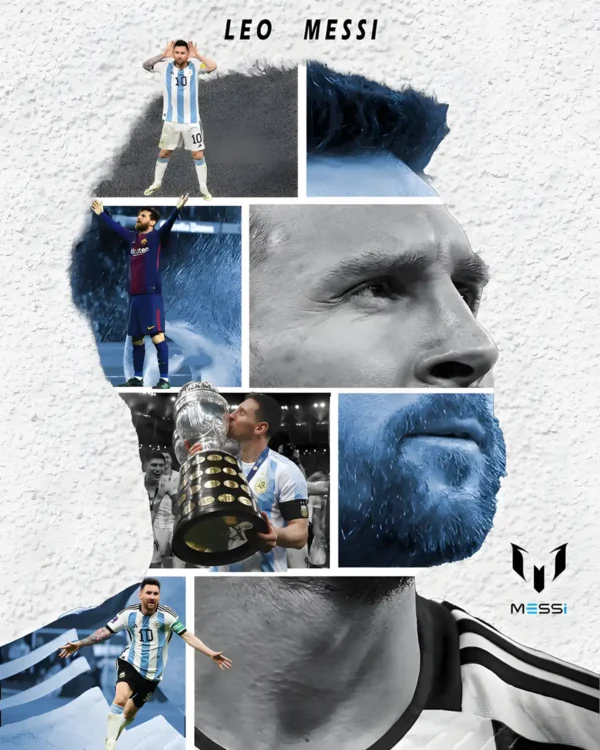 پس زمینه مسی Hd با پیراهن تیم ملی آرژانتین