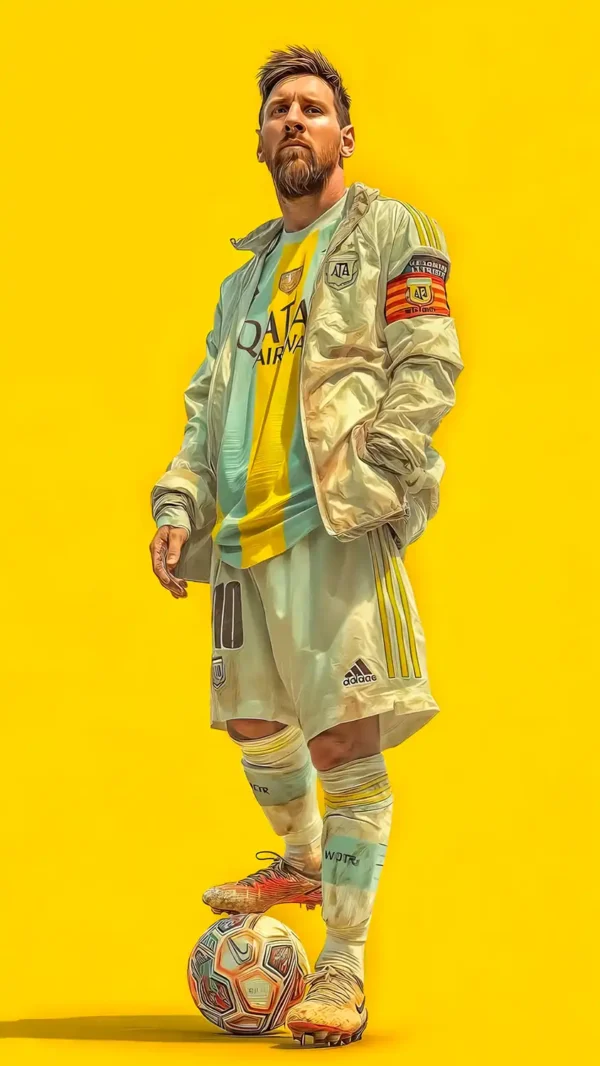 پس زمینه مسی Hd با پیراهن تیم ملی آرژانتین