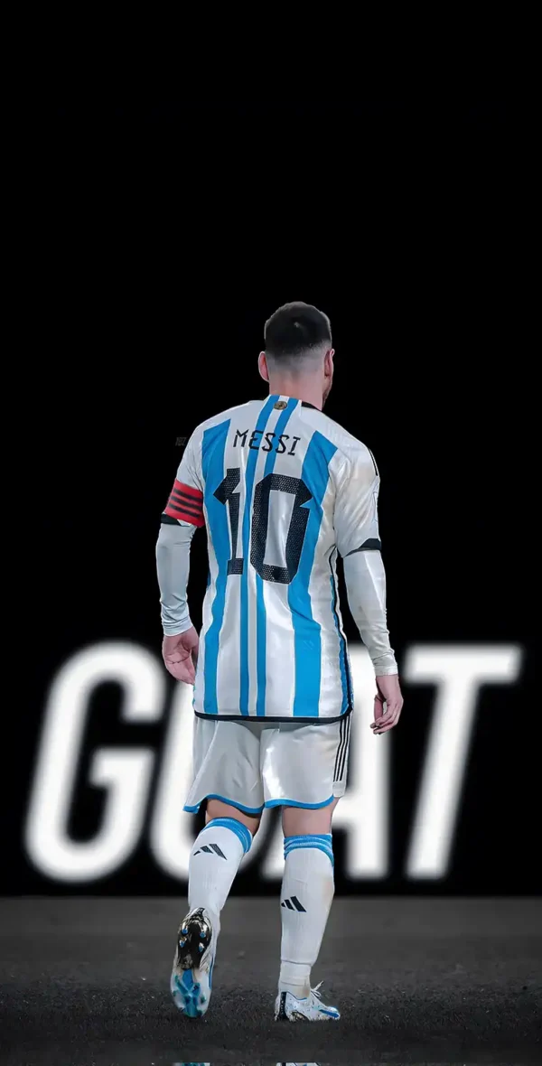 پس زمینه مسی Hd با پیراهن تیم ملی آرژانتین