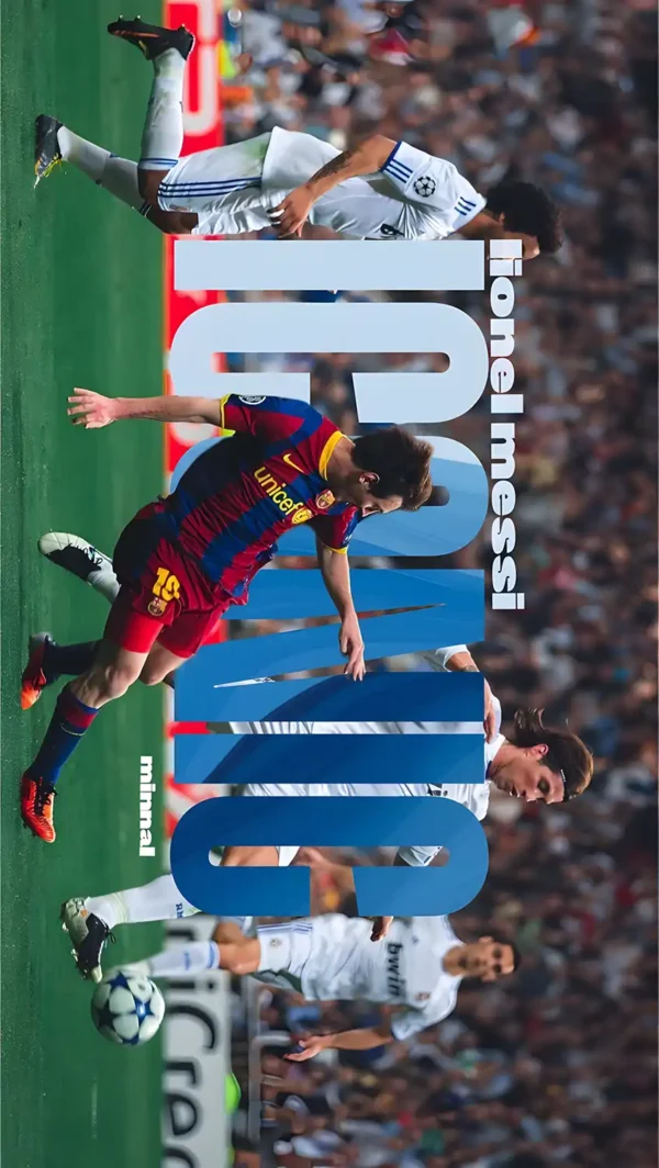 والپیپر لئو مسی در باشگاه بارسلونا