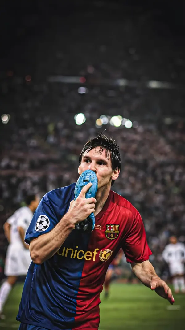 والپیپر لئو مسی در باشگاه بارسلونا