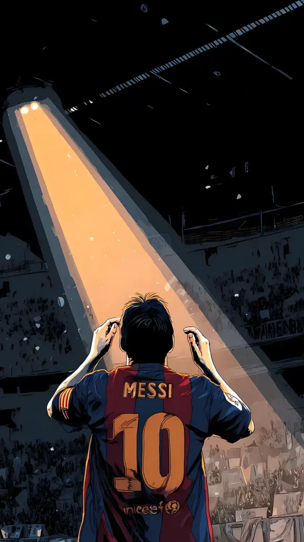 والپیپر لئو مسی در باشگاه بارسلونا