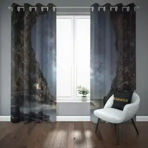 پرده پانچ طرح اسمان شب و ستاره Sky Night &Amp;Amp; Stars