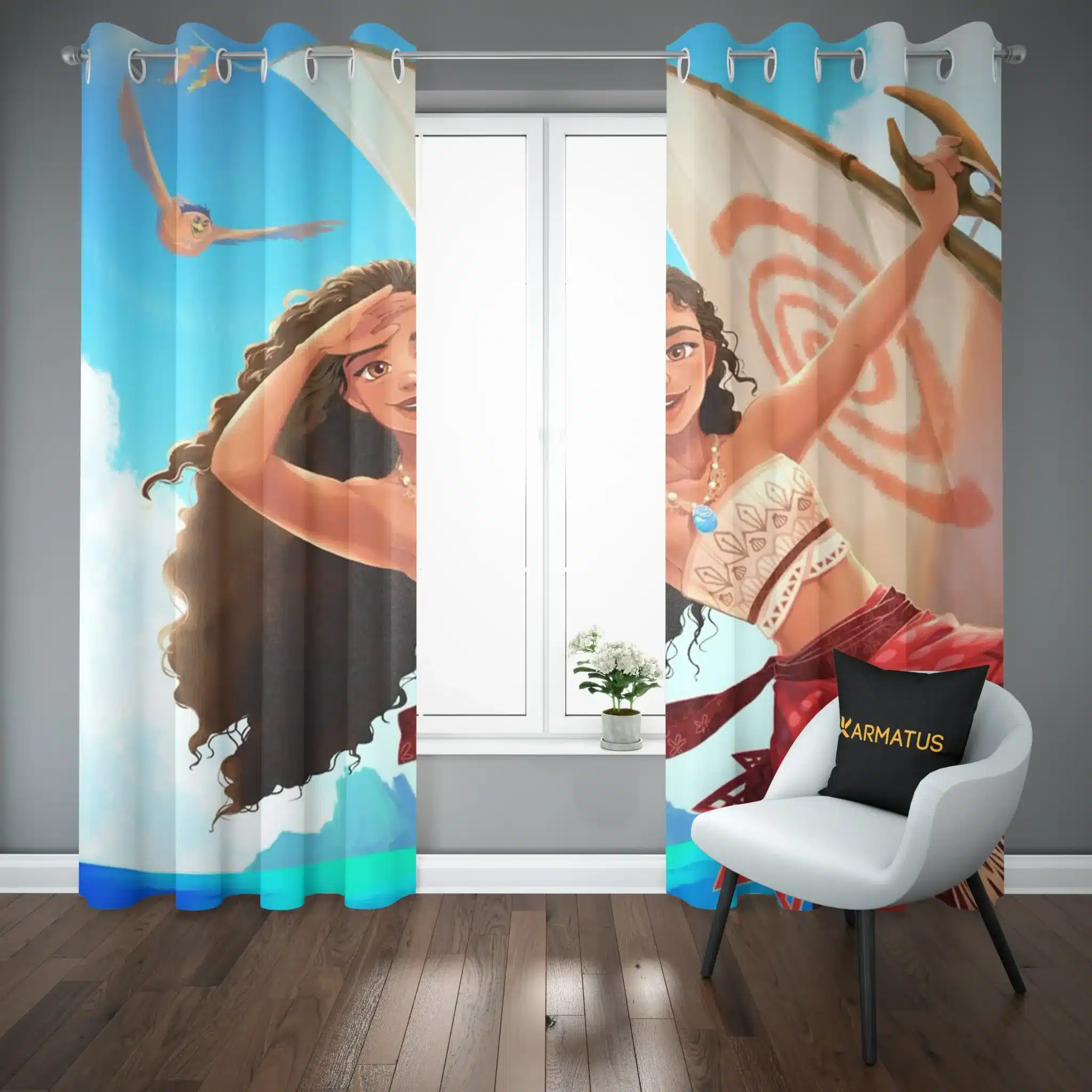 پرده پانچ طرح موانا Moana کد 3 3,499,000 تومان &Ndash; کارماتوس پرده پانچ طرح موانا Moana