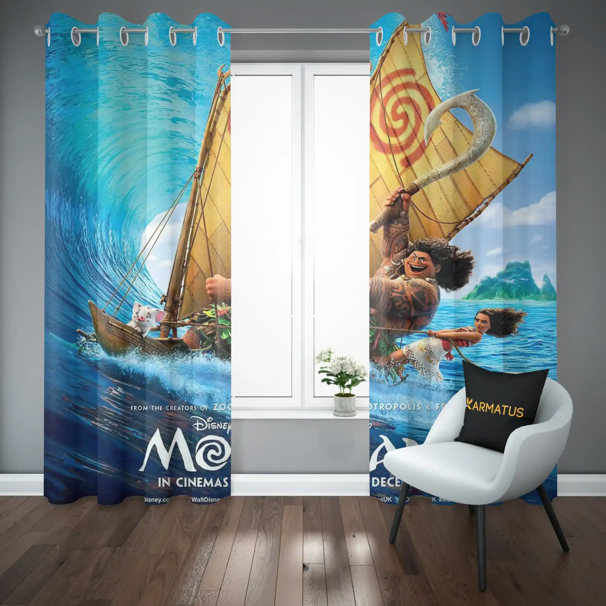 پرده پانچ طرح موانا Moana کد 8 3,499,000 تومان &Ndash; کارماتوس پرده پانچ طرح موانا Moana