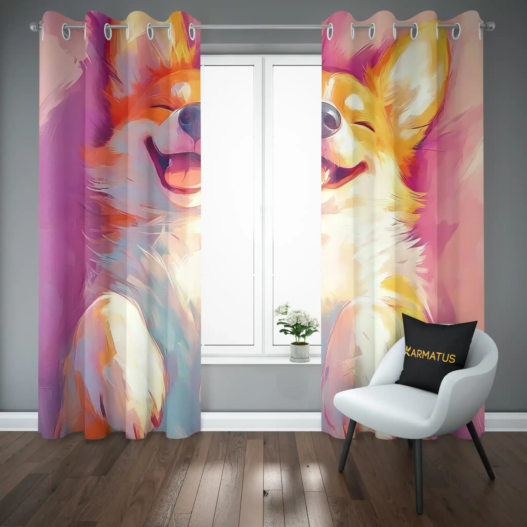 پرده پانچ طرح حیوانات پاستیلی Pastel Animals کد 6 3,499,000 تومان &Ndash; کارماتوس پرده پانچ طرح حیوانات پاستیلی Pastel Animals