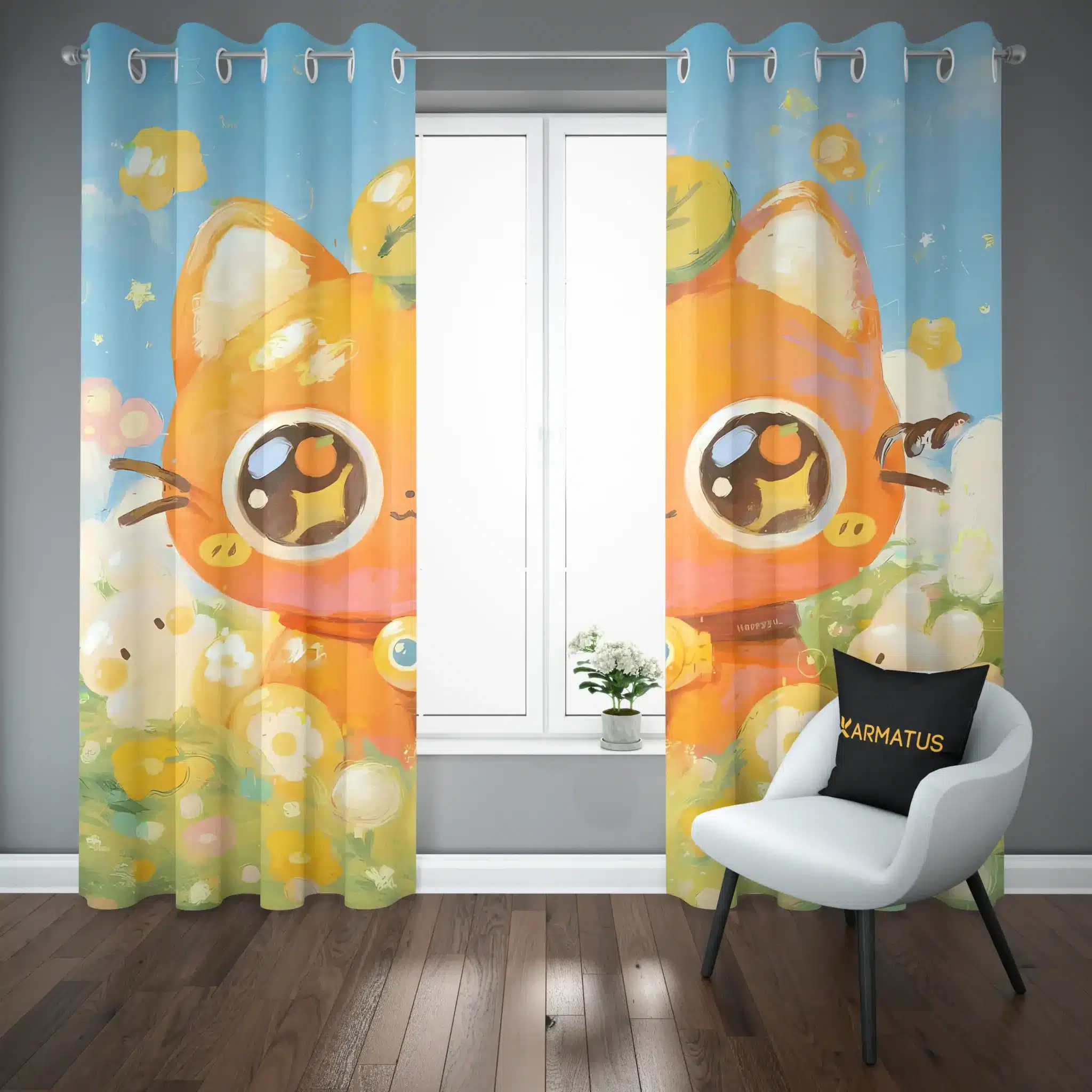 پرده پانچ طرح حیوانات پاستیلی Pastel Animals کد 7 3,499,000 تومان &Ndash; کارماتوس پرده پانچ طرح حیوانات پاستیلی Pastel Animals