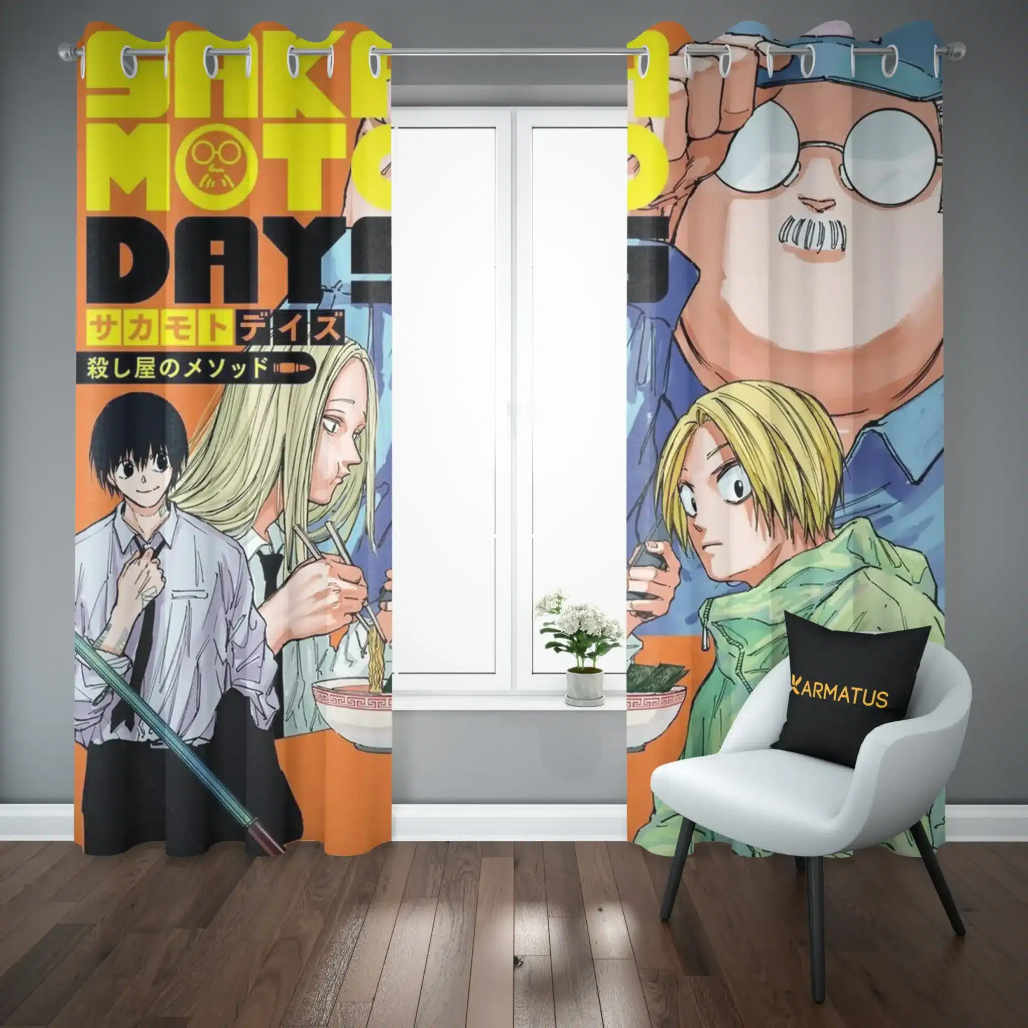 پرده پانچ طرح روز های ساکاماتو Sakamoto Days کد 4 3,499,000 تومان &Ndash; کارماتوس پرده پانچ طرح روز های ساکاماتو Sakamoto Days