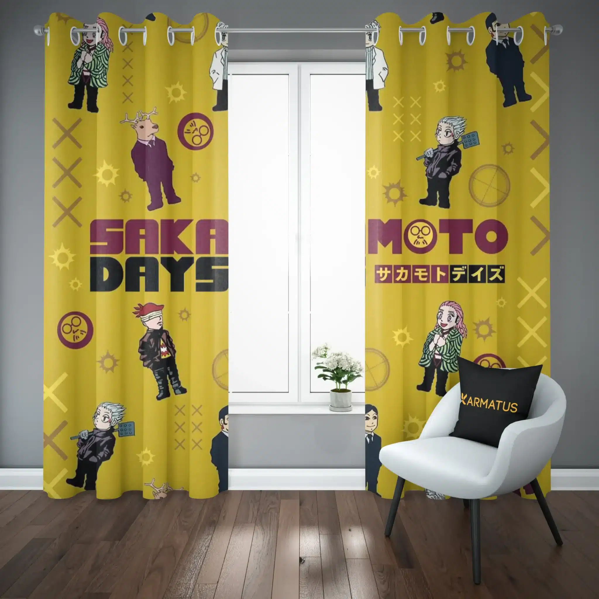 پرده پانچ طرح روز های ساکاماتو Sakamoto Days کد 6 3,499,000 تومان &Ndash; کارماتوس پرده پانچ طرح روز های ساکاماتو Sakamoto Days