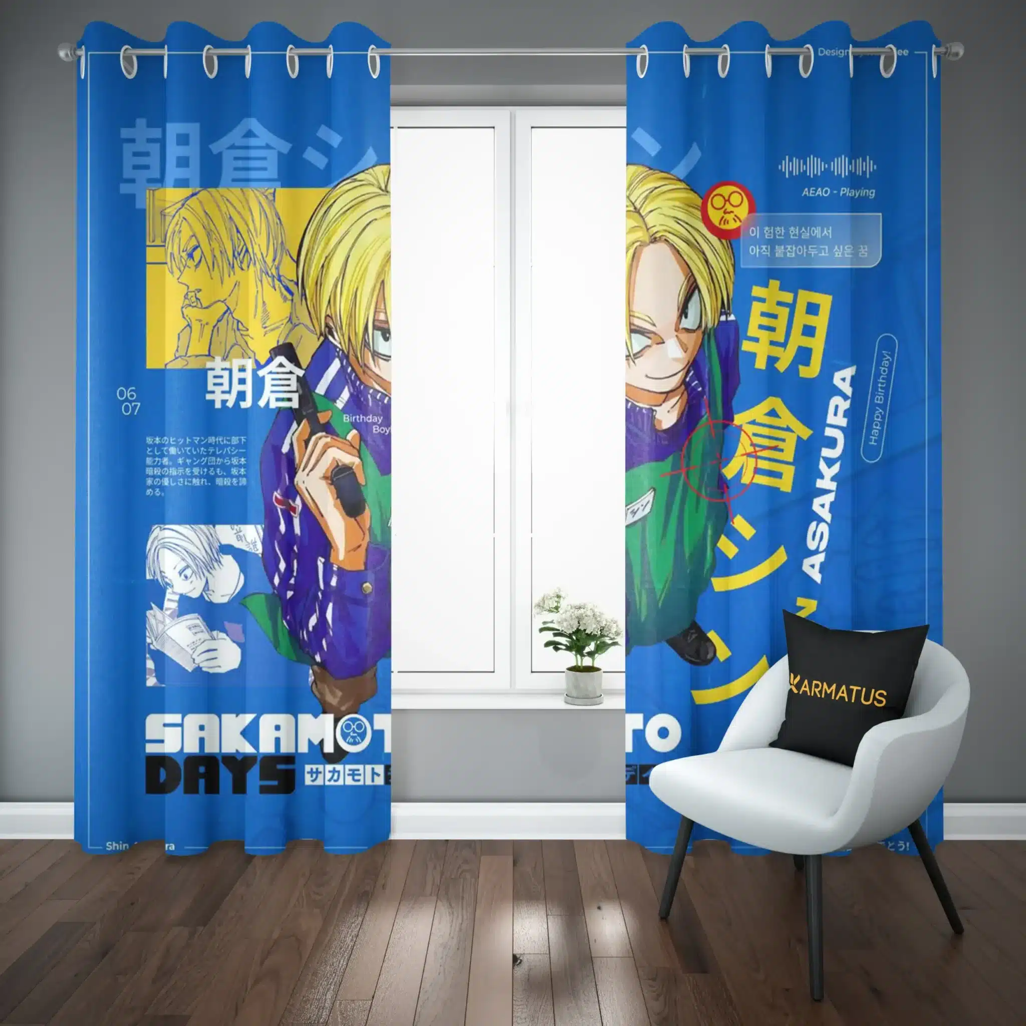 پرده پانچ طرح روز های ساکاماتو Sakamoto Days کد 10 3,499,000 تومان &Ndash; کارماتوس پرده پانچ طرح روز های ساکاماتو Sakamoto Days