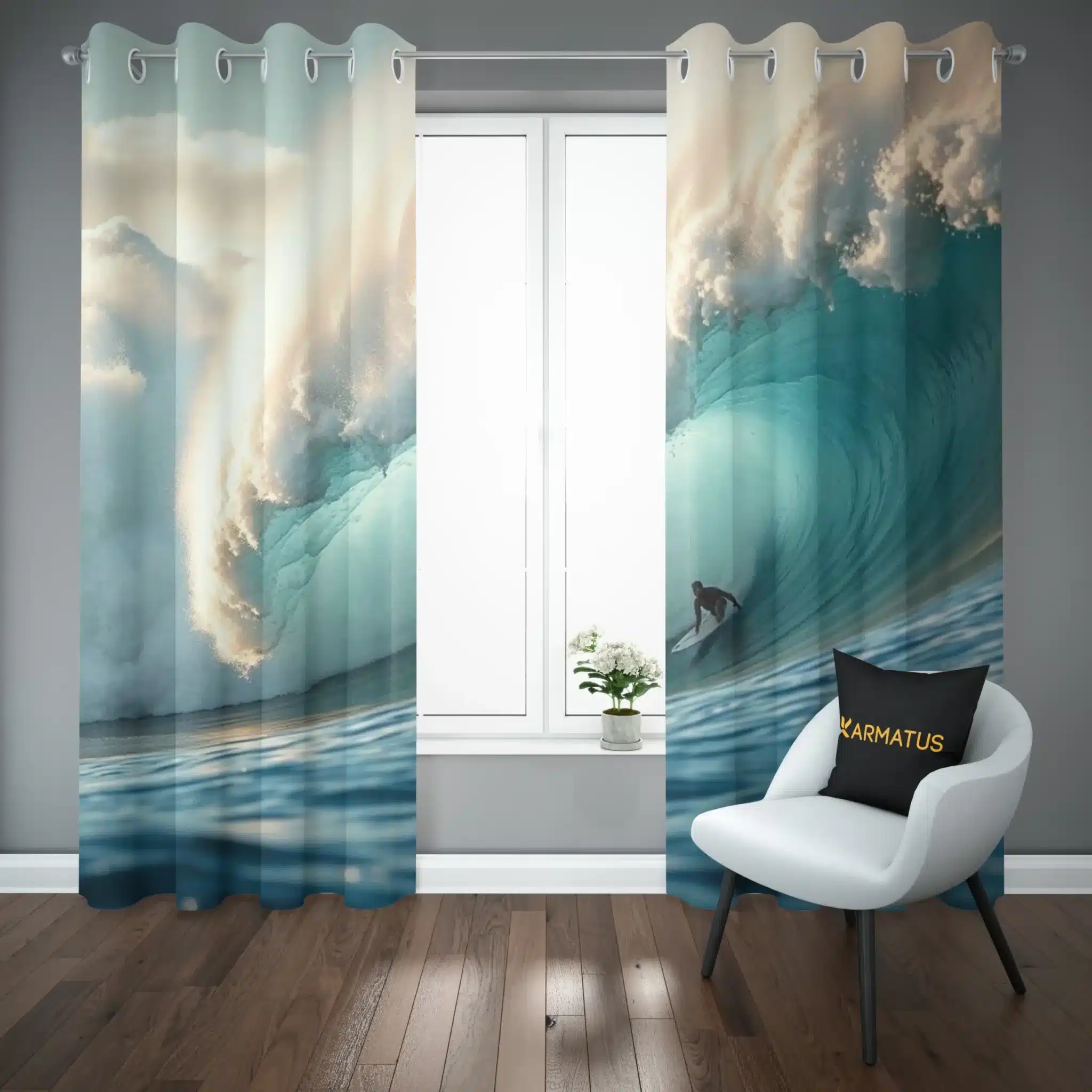 پرده پانچ طرح موج سواری Surfing Vibes کد 5 3,499,000 تومان &Ndash; کارماتوس پرده پانچ طرح موج سواری Surfing Vibes