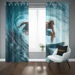 پرده پانچ طرح موج سواری Surfing Vibes