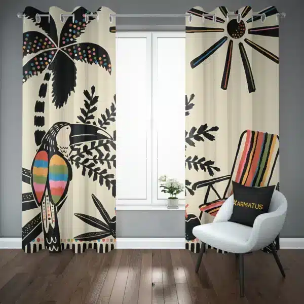 پرده پانچ طرح پرنده های استوایی Tropical Birds کد 7 3,499,000 تومان &Ndash; کارماتوس پرده پانچ طرح پرنده های استوایی Tropical Birds