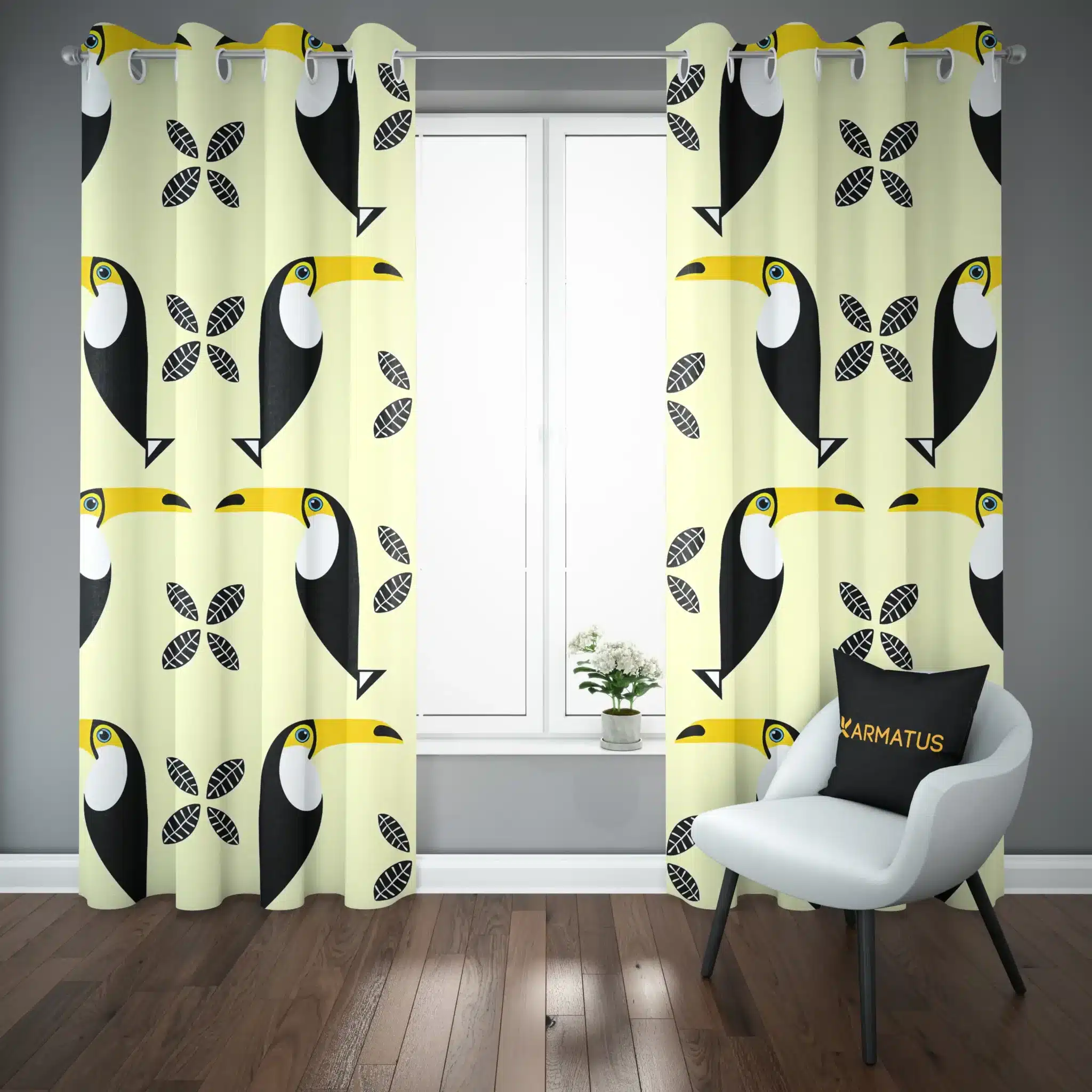 پرده پانچ طرح پرنده های استوایی Tropical Birds کد 8 3,499,000 تومان &Ndash; کارماتوس پرده پانچ طرح پرنده های استوایی Tropical Birds