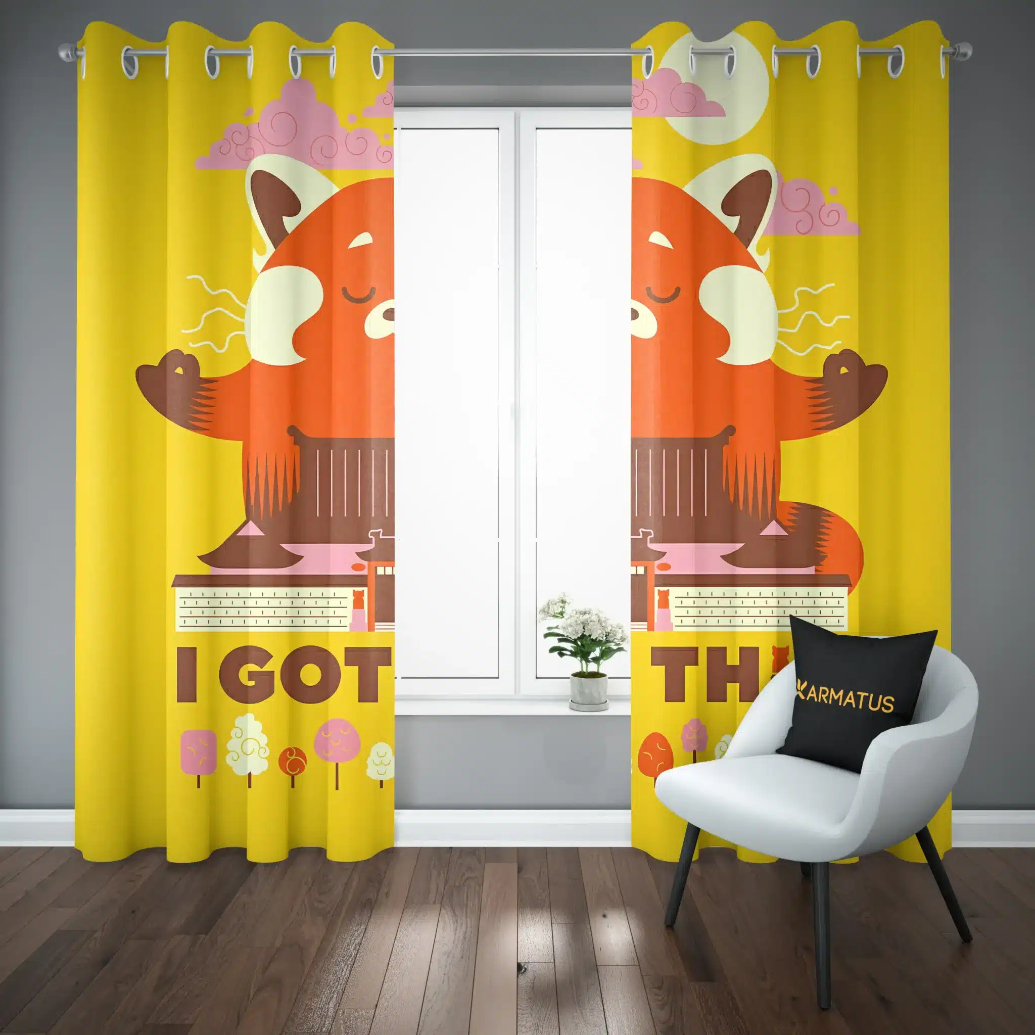 پرده پانچ طرح قرمز شدن Turning Red کد 7 3,499,000 تومان &Ndash; کارماتوس پرده پانچ طرح قرمز شدن Turning Red