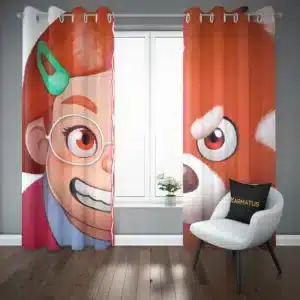 پرده پانچ طرح قرمز شدن Turning Red