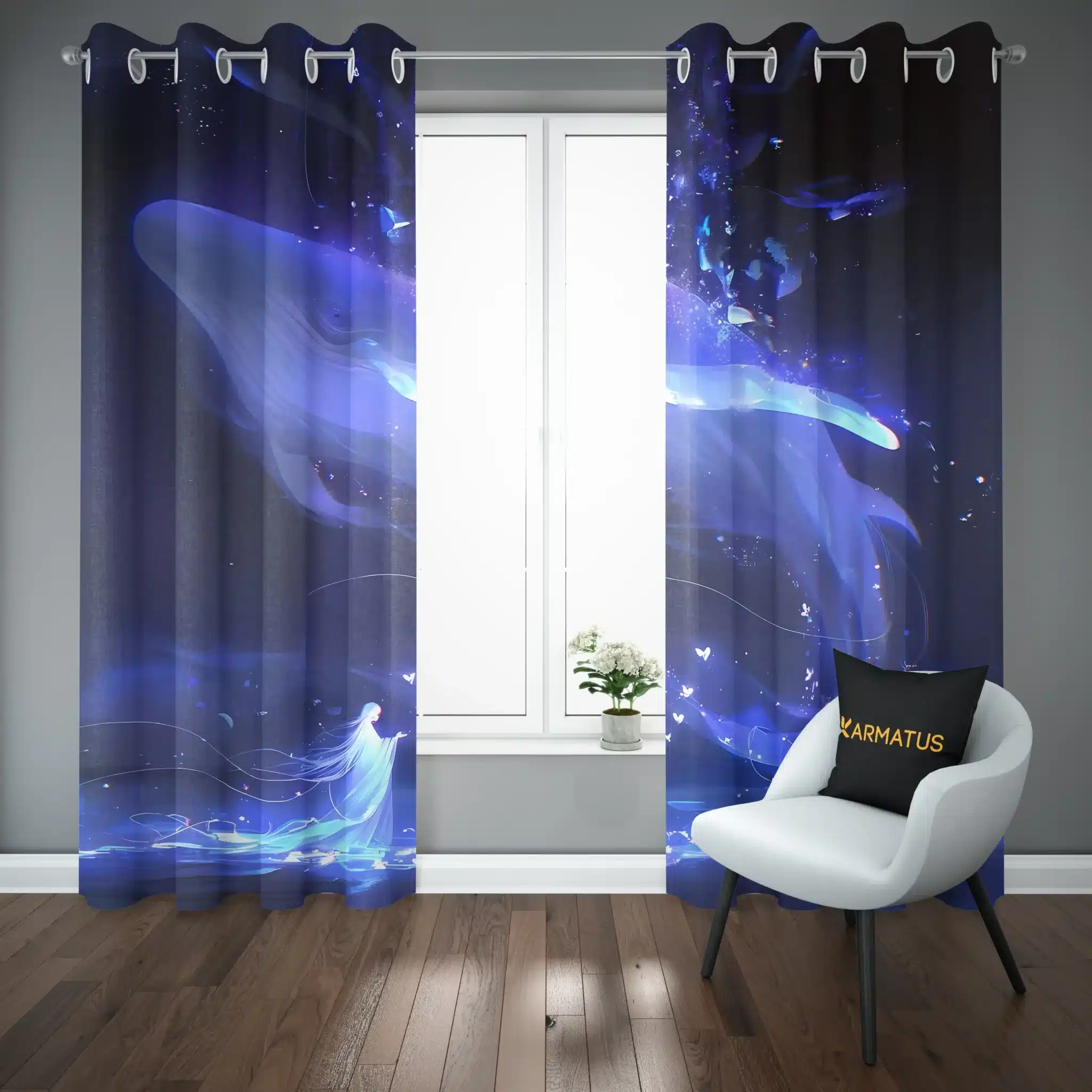 پرده پانچ طرح وال و دلفین Whale And Dolphin کد 8 3,499,000 تومان &Ndash; کارماتوس پرده پانچ طرح وال و دلفین Whale And Dolphin