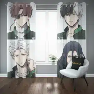 پرده پانچ طرح باد شکن Wind Breaker