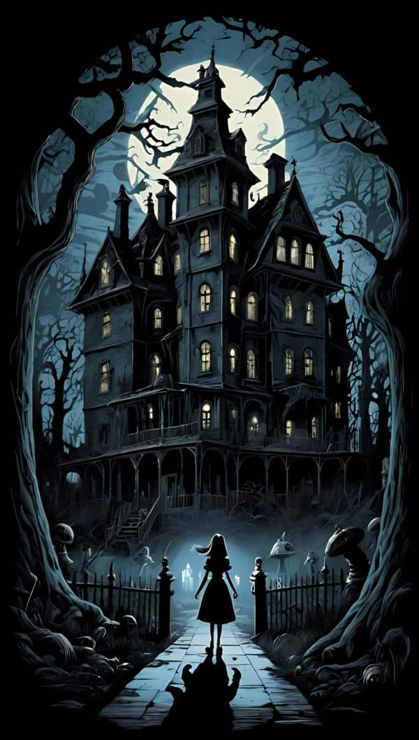 : معماری گوتیک Nevermore Academy در سریال Wednesday - والپیپر Hd