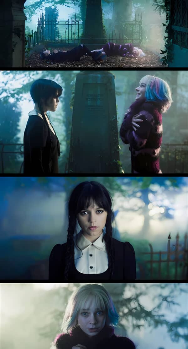 والپیپر فصل 2 سریال Wednesday با فضای تاریک و اسرارآمیز - والپیپر Hd