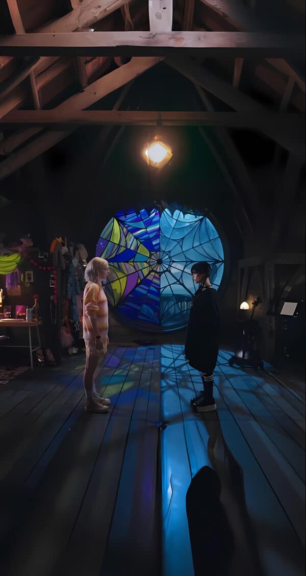 والپیپر فصل 2 سریال Wednesday با فضای تاریک و اسرارآمیز - والپیپر Hd