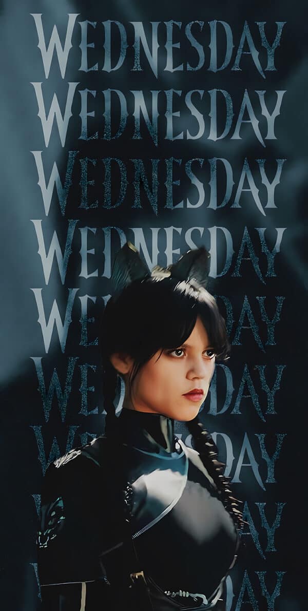 والپیپر فصل 2 سریال Wednesday با فضای تاریک و اسرارآمیز - والپیپر Hd