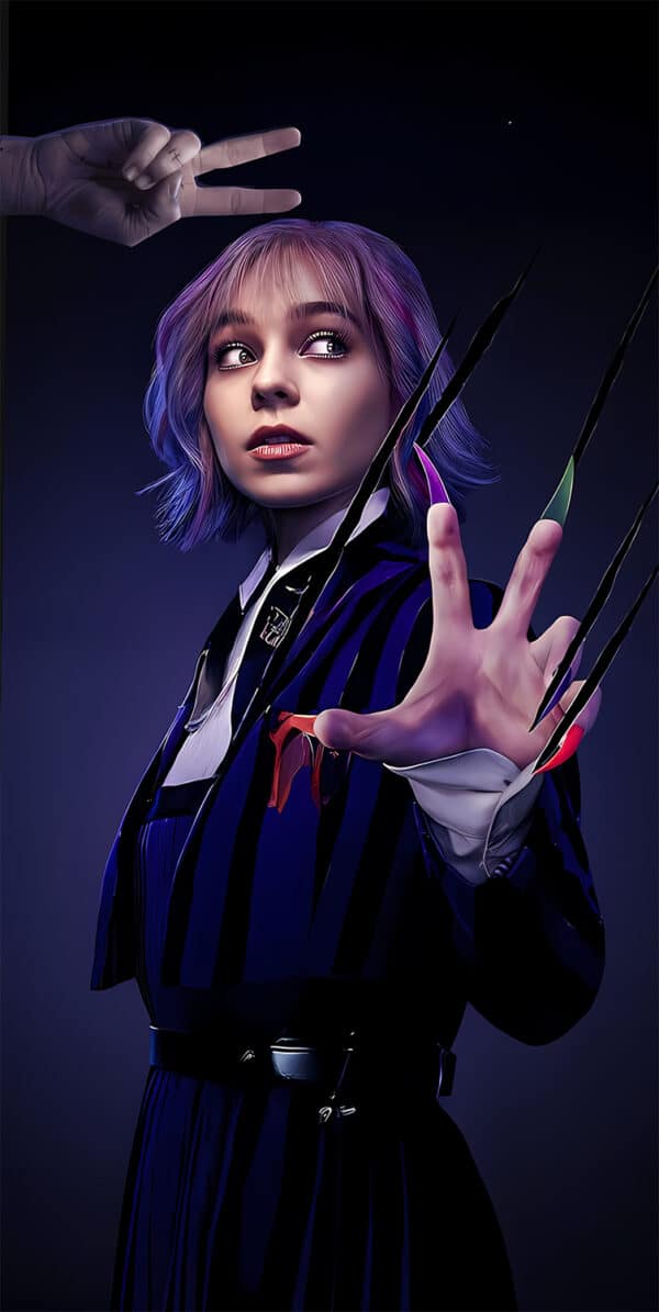 ایند سینکلر در سریال Wednesday والپیپر 4K