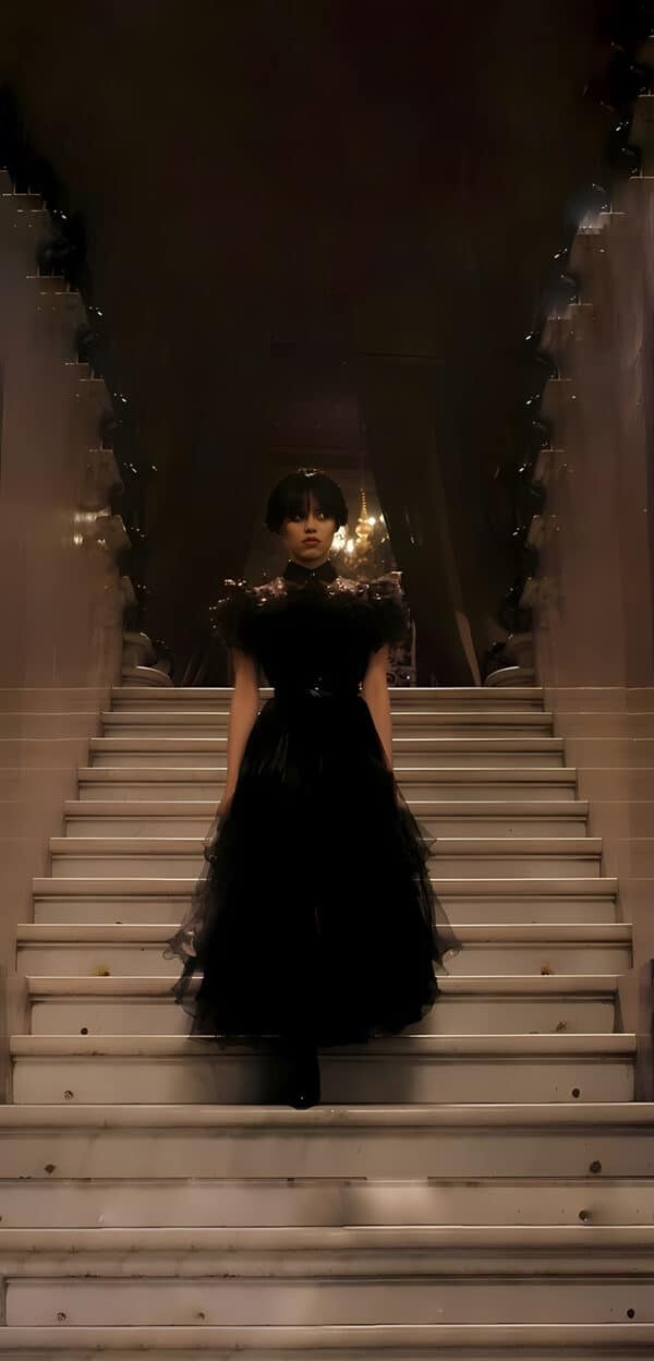 جنا اورتگا در نقش ونزدی آدامز در Nevermore Academy - والپیپر Hd